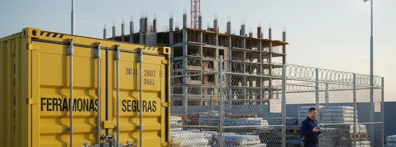 Como garantir segurança de materiais e ferramentas no canteiro de obra