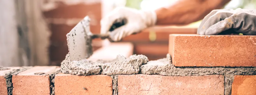 Paredes de alvenaria firmes e alinhadas | Casa do Construtor - Aluguel de equipamentos